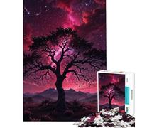 Puzzle 1000 pièces pour Adolescents Cosmic Sentinel l'arbre de l'Éternité Modèle Difficile et Stimulant Assemblage Impossible Jeu adapté aux Personnes de 14 Ans et Plus (38x52cm)