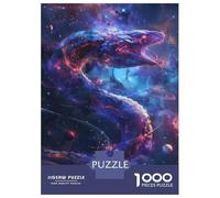Puzzle 1000 Pièces pour Adolescents Cosmic Serpent in Nebula Puzzle pour Adultes Décoration Murale Jouet mais Amusant Et Humoristique Cadeaux Uniques pour Anniversaire Et Noël 38x26cm/1000pcs