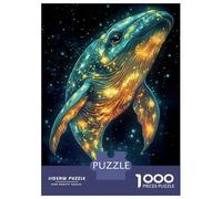 Puzzle 1000 Pièces pour Adolescents Cosmic Whale Animal Puzzles pour Adolescents, Jouet, Décoration Murale, Cadeaux pour Femmes, Difficile Et Stimulant 38x26cm/1000pcs