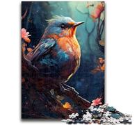 Puzzle 1000 pièces pour Adolescents, Couleur Robin, Relax Games, idéal comme Cadeau pour Toute la Famille (26x38cm)