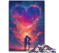 Puzzle 1000 pièces pour Adolescents Couple Amoureux à partir de 14 Ans Jouet éducatif intellectuel décompressant Excellent Cadeau 26x38cm