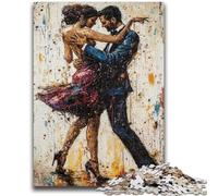 Puzzle 1000 pièces pour Adolescents, Couple Dansant, Jeu éducatif, défi, Cadeau d'anniversaire, décoration Murale (75x50cm)