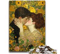 Puzzle 1000 pièces pour Adolescents, Couple Qui s'embrasse, Jouet éducatif et décompressant, décoration Parfaite, 26x38cm