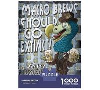 Puzzle 1000 Pièces pour Adolescents Craft Beer Dodo Bird Puzzles pour Adultes - Jeu Manuel - Assemblage De Motifs - Cadeau d'anniversaire Unique 52x38cm/1000pcs