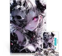 Puzzle 1000 pièces pour Adolescents Crânes de la Dame de la Mort Jeu intellectuel Jouet Car C'est Un pour Toute la Famille 52x38cm