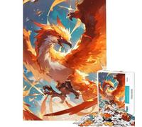 Puzzle 1000 pièces pour Adolescents Créature légendaire du Phénix Jeu éducatif Apprentissage et Loisirs créatifs Cadeau Découpe de précision (Dimensions 50x75cm)