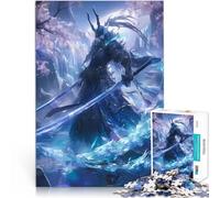 Puzzle 1000 pièces pour Adolescents Cristaux de samouraï Japonais pour s'amuser en Famille Jeu éducatif pour Anniversaire, Noël 26x38cm