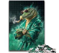 Puzzle 1000 pièces pour Adolescents, Crocodile Fumeur, Jeux éducatifs, décoration d'intérieur, Cadeaux Uniques (50x75cm)