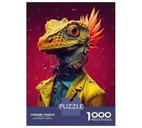 Puzzle 1000 Pièces pour Adolescents Crocodile Style Puzzle Adulte - Jeu De Construction - Difficile - Cadeau Unique pour Anniversaire Et Noël 70x50cm/1000pcs