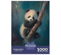 Puzzle 1000 Pièces pour Adolescents Cute Panda Cub Puzzles pour Adultes, Jeu De Réflexion, Assemblage De Motifs, Cadeaux d'anniversaire Et Cadeaux Uniques 38x26cm/1000pcs