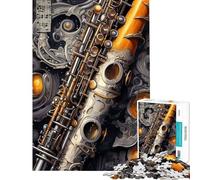 Puzzle 1000 pièces pour Adolescents Cyberpunk Orchestra Jeux de détente d'analyse et de logique Cadeau d'anniversaire Unique (Dimensions 38x52cm)