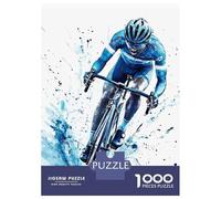Puzzle 1000 Pièces pour Adolescents Cyclist in Action Puzzles pour Adultes, Jouet, Décoration Murale, Art Mural, Idéal comme Cadeau pour Toute La Famille 70x50cm/1000pcs