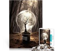Puzzle 1000 pièces pour Adolescents dans Une Ampoule Réduction du Stress intéressante avec Affiche et Feuille de Questions correspondantes 38x26cm