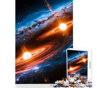 Puzzle 1000 pièces pour Adolescents Danse Cosmique des étoiles Décoration Murale pour Les Jeux éducatifs Chaque pièce est Unique Dimensions 38x52cm