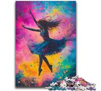 Puzzle 1000 pièces pour Adolescents,Danseuse de Ballet,Peinture à l'huile,Divertissement en Famille,activités à la Maison,Cadeau d'anniversaire,Cadeaux de Voyage,pour Les Enfants de 14 Ans et Plus,