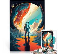Puzzle 1000 pièces pour Adolescents Découvrez des Mondes extraterrestres Jeu de Casse-tête Liste de souhaits avec Le Père Noël 50x70cm