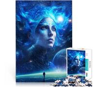 Puzzle 1000 pièces pour Adolescents Déesse Cosmique Entraînez Votre Cerveau et Vos Mains avec Affiche et Feuille de Questions correspondantes 75x50cm