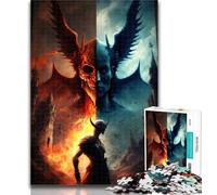 Puzzle 1000 pièces pour Adolescents, démons de l'enfer, 1000 pièces pour Adultes et Adolescents, Cadeau d'anniversaire, Cadeaux pour et à partir de 14 Ans, 50x75cm