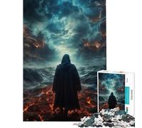 Puzzle 1000 pièces pour Adolescents Dieu descend dans la Folie Jeu éducatif Défi ludique Cadeau Amusant Décoration Murale (Dimensions 38x52cm)