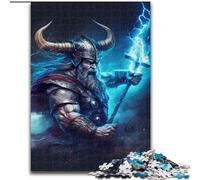 Puzzle 1000 pièces pour Adolescents Dieu du Tonnerre, Jeu Familial Anti-Stress, défi Difficile, renforce l'amour Entre Couples (Taille 26x38cm)