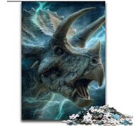 Puzzle 1000 pièces pour Adolescents Dinosaure, Anti-Stress avec pièces entièrement emboîtables de Formes aléatoires, pour Les Enfants de 14 Ans et Plus (Taille 26x38cm)