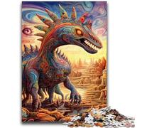Puzzle 1000 pièces pour Adolescents Dinosaures Anciens 1000 pièces pour Adultes, Jeu de Quiz, décoration Murale, Cadeaux d'anniversaire et de Noël Uniques (26x38cm)