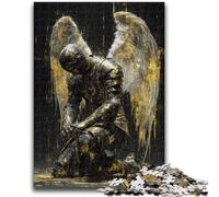 Puzzle 1000 pièces pour Adolescents Dix Chevaliers Anges médiévaux, 1000 pièces, Jeux éducatifs, décoration d'intérieur, Cadeau d'anniversaire, Art Mural (38x26cm)