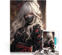 Puzzle 1000 pièces pour Adolescents Doux samouraï Assassin Difficile à réaliser mais Amusant et Humoristique décoration Murale 50x70cm