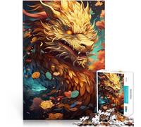 Puzzle 1000 pièces pour Adolescents Dragon Chinois Défi Difficile pour soulager Le Stress Car C'est Un pour Toute la Famille 75x50cm