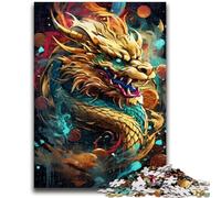 Puzzle 1000 pièces pour Adolescents Dragon Chinois Jouet éducatif intellectuel décompressant Superbes Cadeaux et Jouets 50x75cm