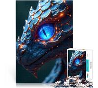 Puzzle 1000 pièces pour Adolescents Dragon de Pierre de Saphir Défi Difficile pour soulager Le Stress Une œuvre d'art 75x50cm
