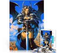 Puzzle 1000 pièces pour Adolescents Dragon Démon Elfe Jouet éducatif intellectuel décompressant Une œuvre d'art 52x38cm