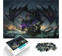 Puzzle 1000 pièces pour Adolescents Dragon des Marais Noirs Jouet éducatif d'apprentissage De Superbes Cadeaux et Jouets 52x38cm