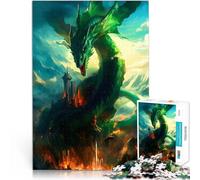 Puzzle 1000 pièces pour Adolescents Dragon Difficile à réaliser mais Amusant et Humoristique Interaction Parent-Enfant 75x50cm