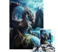 Puzzle 1000 pièces pour Adolescents Dragon du Monde Jeu éducatif et Casse-tête pour Toute la Famille Cadeau d'anniversaire (Dimensions 75x50cm)