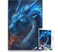 Puzzle 1000 pièces pour Adolescents - Dragon électrique enflammé - Casse-tête - Jeu Familial - Décoration intérieure - Jouet Anti-Stress - Dimensions:38x26cm