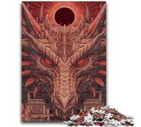 Puzzle 1000 pièces pour Adolescents Dragon mystérieux Design Vibrant et Unique Expérience de Puzzle relaxante et stimulante 26x38cm