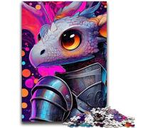 Puzzle 1000 pièces pour Adolescents Dragon Rider Jeu Stimulant et Jeu Familial Décoration Murale Cadeaux d'anniversaire et de Noël Uniques 26x38cm
