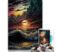 Puzzle 1000 pièces pour Adolescents, Dream Waves, Puzzles pour Adultes, Anti-Stress, Staycation, Kill Time, liste de souhaits avec Le Père Noël (Taille 38x26cm)