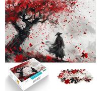 Puzzle 1000 pièces pour Adolescents Duel de Fleurs de Cerisier Jeux éducatifs Décoration d'intérieur Œuvre d'art 52x38cm