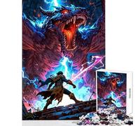 Puzzle 1000 pièces pour Adolescents Duel du Destin-Décoration intérieure-Jouet Jeu Impossible, Difficile et Stimulant (Dimensions 38x52cm)