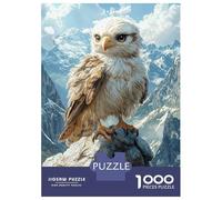 Puzzle 1000 Pièces pour Adolescents Eagle on Mountain Peak Puzzles pour Adultes - Jeu Manuel - Améliore La Mémoire - Cadeaux d'anniversaire Et Cadeaux Uniques 52x38cm/1000pcs
