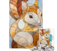 Puzzle 1000 pièces pour Adolescents Écureuil doré pour Un Anniversaire ou Noël Un Jeu Familial Artistique adapté aux 14 Ans et Plus (38x52cm)