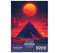 Puzzle 1000 Pièces pour Adolescents Egyptian Pyramid Sunset Puzzles pour Adultes, Jeu De Réflexion, Assemblage De Motifs, Cadeaux d'anniversaire Et Cadeaux Uniques 70x50cm/1000pcs