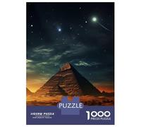 Puzzle 1000 Pièces pour Adolescents Egyptian Pyramids Puzzles pour Adolescents, Jouet, Décoration Murale, Cadeaux pour Femmes, Difficile Et Stimulant 38x26cm/1000pcs
