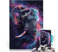 Puzzle 1000 pièces pour Adolescents Éléphant de la Galaxie Jouets de Divertissement Familial Cadeaux pour Les Amis et la Famille 50x70cm