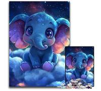 Puzzle 1000 pièces pour Adolescents, éléphant endormi, idéal pour la décoration de la Maison, idéal pour Les soirées Jeux 50x75cm