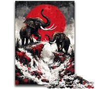 Puzzle 1000 pièces pour Adolescents Éléphant Magique Difficile à réaliser, mais Amusant et Humoristique Cadeau d'anniversaire, Cadeaux, décoration Murale 50x75cm