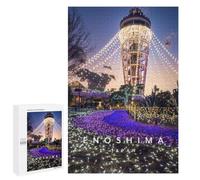 Puzzle 1000 pièces pour adolescents Enoshima Observatoire Puzzles pour adolescents Bricolage Jouets Décoration murale Favorise l'entraînement cérébral 1000 pièces