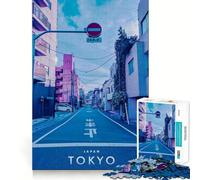Puzzle 1000 pièces pour Adolescents,enseignes Lumineuses à Tokyo,Art de la découpe,Jeu de logique Amusant,décoration Murale de Noël (38x52cm)